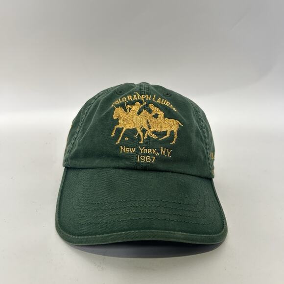 Polo Ralph Lauren New York NY Equestrian Hat “Green” PRLC - Picture 1 of 7